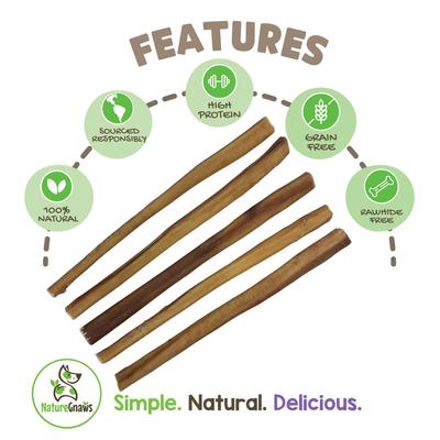 Show full view: Nature Gnaws 11 to 12-in Bully Sticks Dog Chew Treats, Large, 5 count slide 3 of 10