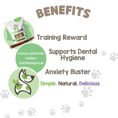 Show full view: Nature Gnaws 11 to 12-in Bully Sticks Dog Chew Treats, X-Large, 3 count slide 5 of 10