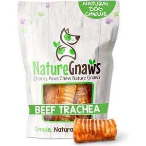 Nature Gnaws 3-in Beef Trachea Dog Chew Treats, 12 count