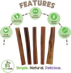 Nature Gnaws 5 to 6-in Bully Sticks Dog Chew Treats, Large, 10 count slide 2 of 7