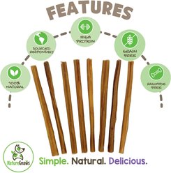 Nature Gnaws 5 to 6-in Extra Thin Bully Sticks Dog Chew Treats, 25 count slide 2 of 7
