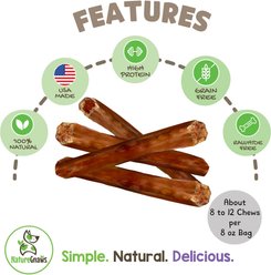 Nature Gnaws 5 to 7-in USA Steer Sticks Natural Dog Chew Treats, 8-oz bag slide 2 of 6