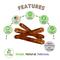 Show in main carousel: Nature Gnaws 5 to 7-in USA Steer Sticks Natural Dog Chew Treats, 8-oz bag slide 3 of 7