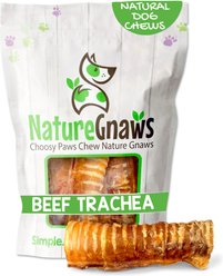 Nature Gnaws 6-in Beef Trachea Dog Chew Treats, 6 count