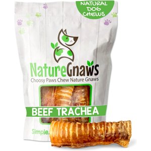 Nature Gnaws 6-in Beef Trachea Dog Chew Treats, 6 count