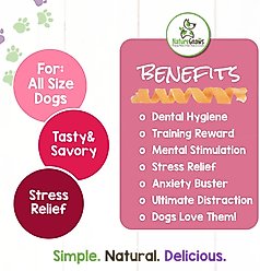 Nature Gnaws 7 to 8-inch Springs Pork Skin Flavored Dog Treats, 8 count slide 2 of 4