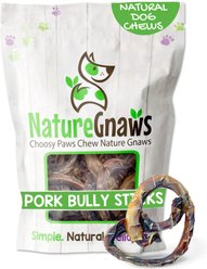 Nature Gnaws Pork Pretzel Natural Dog Chew Treats, 15 count