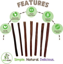 Nature Gnaws Super Skinny 5 to 6-in Bully Sticks Dog Chew Treats, 15 count slide 2 of 7