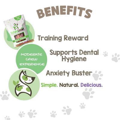 Show full view: Nature Gnaws Super Skinny 5 to 6-in Bully Sticks Dog Chew Treats, 15 count slide 5 of 10