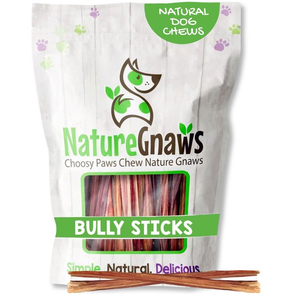 Nature Gnaws Super Skinny 5 to 6-in Bully Sticks Dog Chew Treats