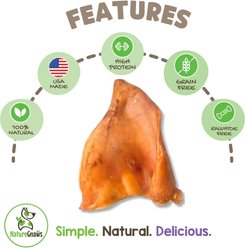 Nature Gnaws USA Pig Ears Natural Dog Chew Treats, 10 count slide 2 of 7