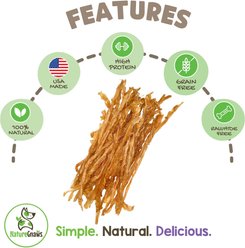 Nature Gnaws USA Turkey Tendon Natural Dog Chew Treats, 1-lb bag slide 2 of 7