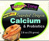 Nature Zone HerpPro Calcium & Probiotic Bearded Dragon Supplement, 2.0-oz bottle slide 2 of 4