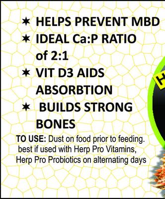 Show full view: Nature Zone HerpPro Calcium & Probiotic Bearded Dragon Supplement, 2.0-oz bottle slide 3 of 4