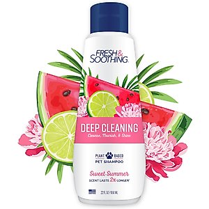 Naturel Promise Fresh & Soothing Deep Cleaning Dog & Cat Shampoo, Sweet Summer Scent, 22-fl oz bottle