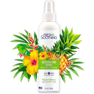 Naturel Promise Fresh & Soothing Dog & Cat Deodorizing Spray, Tropical Breeze Scent, 8-fl oz bottle