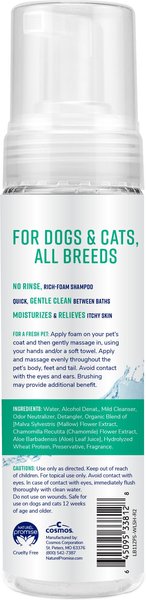 Show full view: Naturel Promise Fresh & Soothing Natural Waterless Foaming Dog Shampoo, 11-fl oz bottle slide 2 of 8
