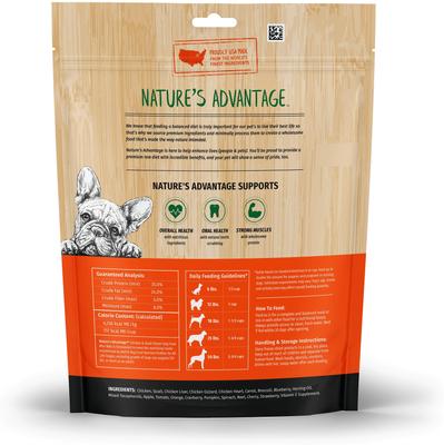 Show full view: Nature's Advantage Chicken & Quail Mini Nibs Grain-Free Freeze-Dried Raw Dog Food, 14-oz bag slide 4 of 4