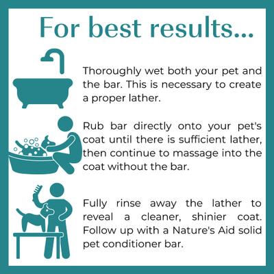 Show full view: Nature's Aid True Natural Solid Lavender & Geranium Puppy Shampoo Bar slide 4 of 5