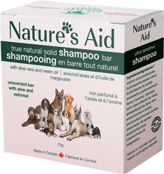 Nature's Aid True Natural Solid Unscented Aloe & Oatmeal Dog Shampoo Bar