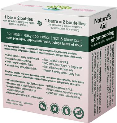 Show full view: Nature's Aid True Natural Solid Unscented Aloe & Oatmeal Dog Shampoo Bar slide 2 of 6