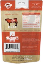 Nature's Diet Beef Heart Raw Freeze-Dried Dog Treats, 4-oz pouch slide 2 of 8