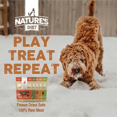 Show full view: Nature's Diet Beef Heart Raw Freeze-Dried Dog Treats, 4-oz pouch slide 8 of 10
