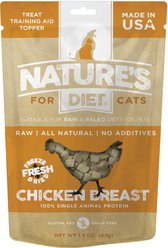 Nature's Diet Chicken Breast Raw Freeze-Dried Cat Treats, 1.5-oz pouch
