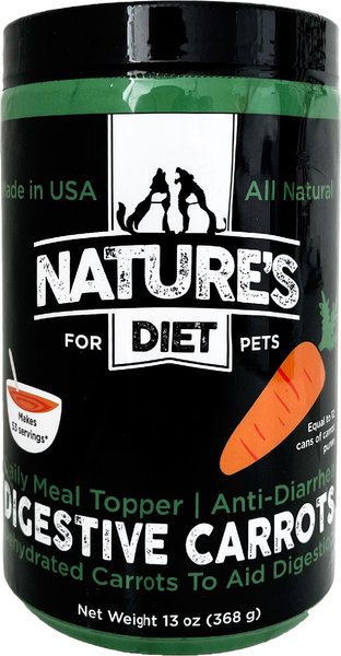 Nature's Diet Digestive Carrots Powder Digestive Aid Supplement for Dogs & Cats, 16-oz jar