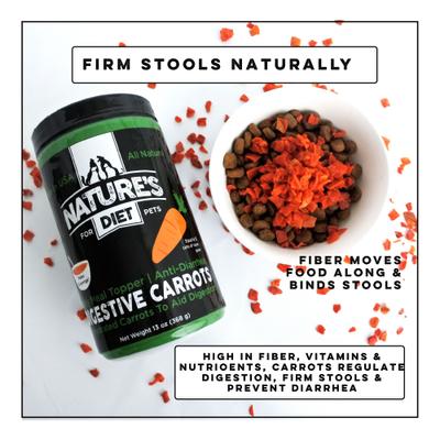 Show full view: Nature's Diet Digestive Carrots Powder Digestive Aid Supplement for Dogs & Cats, 16-oz jar slide 3 of 8