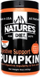 Nature's Diet Digestive Pumpkin Powder Digestive Aid Supplement for Dogs & Cats, 16-oz jar