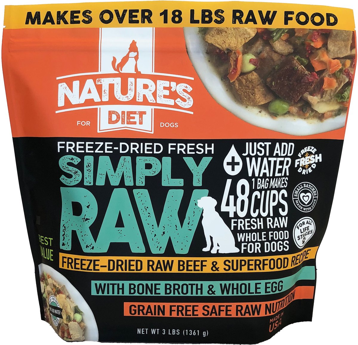 benefit natural raw dog food