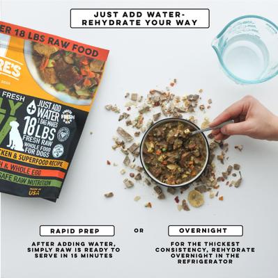 Show full view: Nature's Diet Fresh Chicken Simply Raw Freeze-Dried Dog Food, 3-lb bag slide 4 of 12