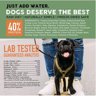 Show full view: Nature's Diet Fresh Turkey Simply Raw Freeze-Dried Dog Food, 6-lb bundle slide 7 of 10