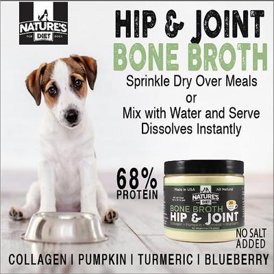 Show full view: Nature's Diet Hip & Joint Bone Broth Dry Dog & Cat Food Topping, 6-oz jar slide 3 of 10