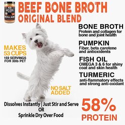 Nature's Diet Original Blend Beef Bone Broth Dry Dog & Cat Food Topping, 16-oz jar slide 2 of 8