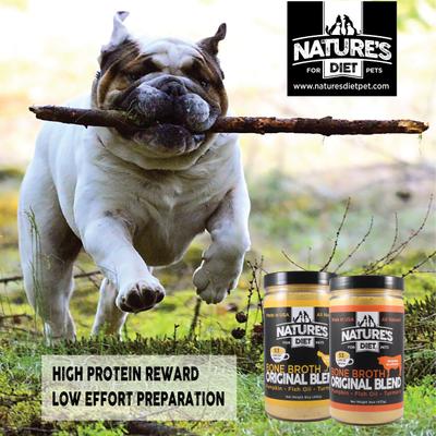 Show full view: Nature's Diet Original Blend Chicken Bone Broth Dry Dog & Cat Food Topping, 16-oz jar slide 5 of 10