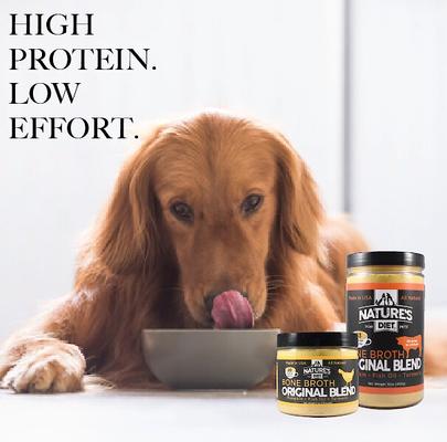 Show full view: Nature's Diet Original Blend Chicken Bone Broth Dry Dog & Cat Food Topping, 16-oz jar slide 9 of 10