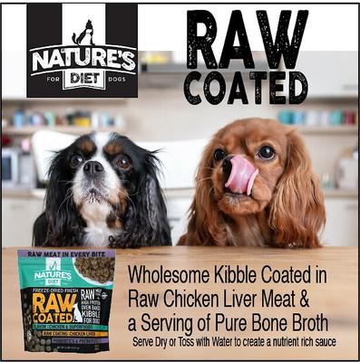 Show full view: Nature's Diet Raw Coated Kibble Raw Chicken Liver & Bone Broth Coating Freeze-Dried Dog Food, 5-lb bag slide 7 of 10