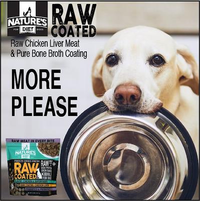 Show full view: Nature's Diet Raw Coated Kibble Raw Chicken Liver & Bone Broth Coating Freeze-Dried Dog Food, 5-lb bag slide 9 of 10