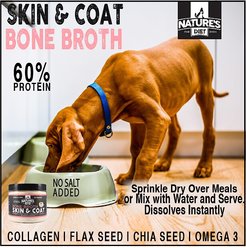 Nature's Diet Skin & Coat Bone Broth Dry Dog & Cat Food Topping, 6-oz jar slide 2 of 8