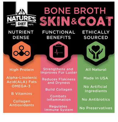 Show full view: Nature's Diet Skin & Coat Bone Broth Dry Dog & Cat Food Topping, 6-oz jar slide 5 of 10