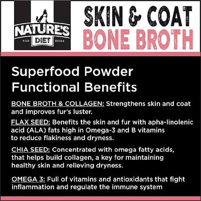 Show full view: Nature's Diet Skin & Coat Bone Broth Dry Dog & Cat Food Topping, 6-oz jar slide 8 of 10