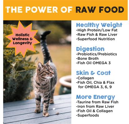 Show full view: Nature's Diet Ultimate Raw Duck Liver Coated Kibble with Whitefish Filet Inclusions Freeze-Dried Cat Food, 5-lb bag slide 6 of 10