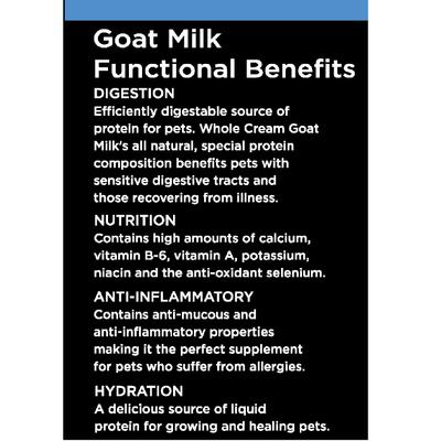 Show full view: Nature's Diet Whole Cream Goat Milk Wet Dog & Cat Food Topping, 16-oz jar slide 4 of 9