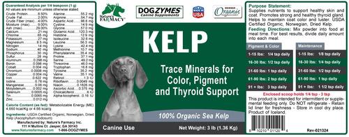 Show full view: Nature's Farmacy Dogzymes Norwegian Kelp Dog Supplement, 3-lb jar slide 5 of 6