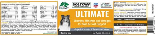 Show full view: Nature's Farmacy Dogzymes Ultimate Dog Supplement, 1-lb jar slide 5 of 6