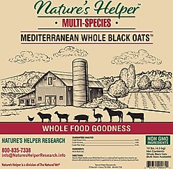 Nature's Helper Mediterranean Multi-Species Non-GMO Whole Black Oats, 10-lb bag slide 2 of 2