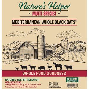 Nature's Helper Mediterranean Multi-Species Non-GMO Whole Black Oats, 3-lb bag