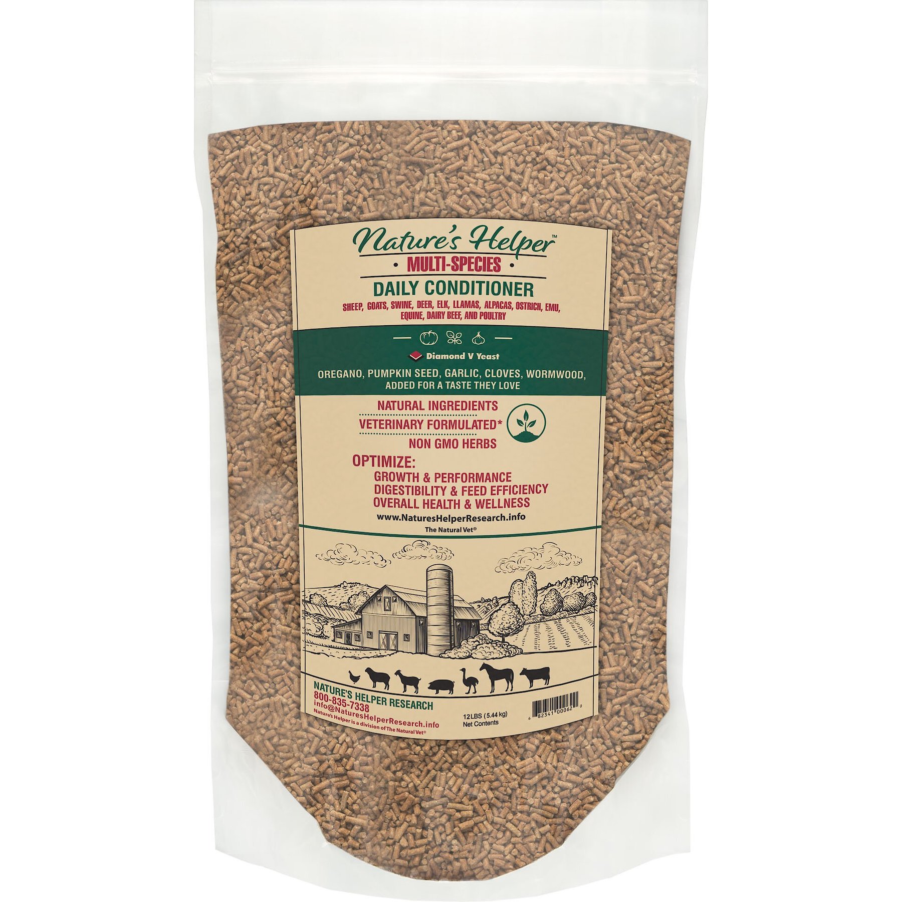 Nature's Helper Multi-Species Daily Conditioner Pellets, 12-lb bag